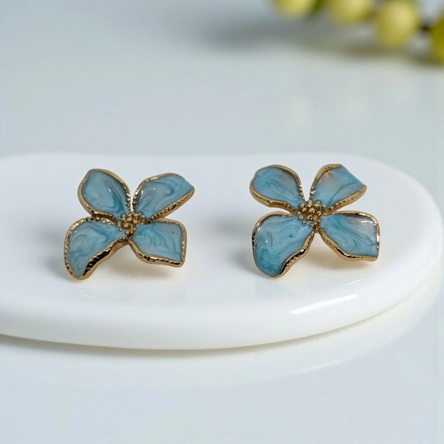 Floral Statement Stud Earrings
