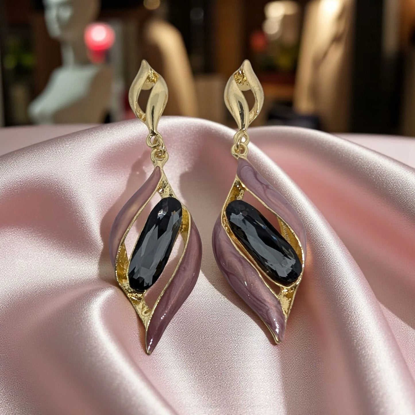 Dangle Earrings With a Modern, Artistic Design.