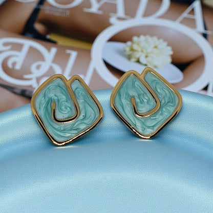 Contemporary Stud Earrings