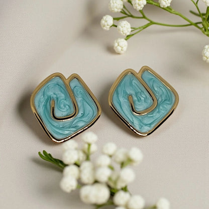 Contemporary Stud Earrings