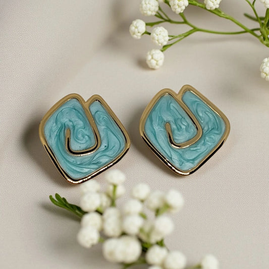 Contemporary Stud Earrings