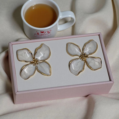 Floral Statement Stud Earrings