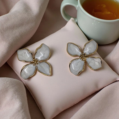 Floral Statement Stud Earrings