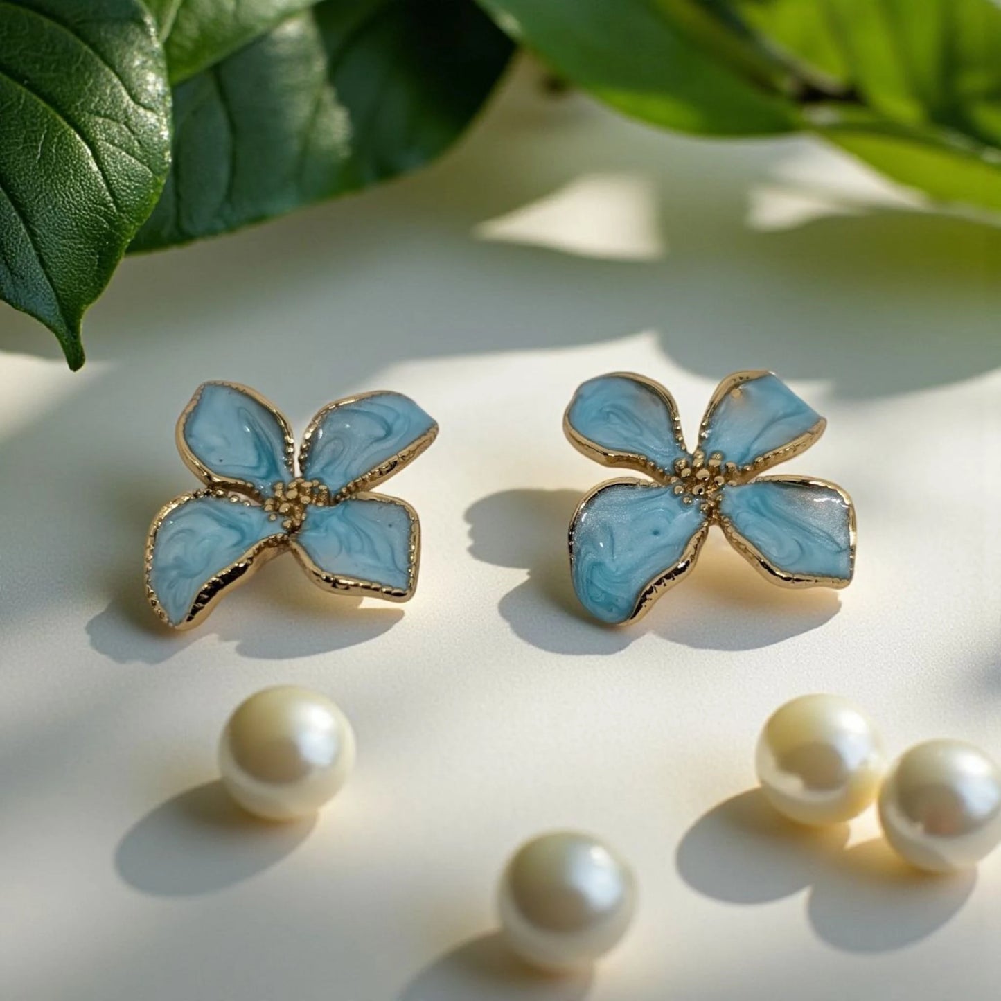 Floral Statement Stud Earrings