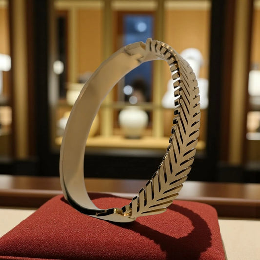 Gold Hinged Stainless Steel Bracelets