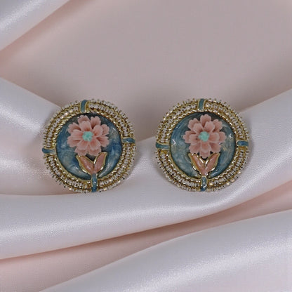 Vintage Flower Stud Earring